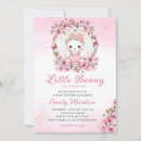 Search for pink bunny baby shower invitations Boho