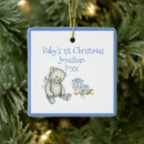 Search for cute teddy bear christmas tree decorations Blue