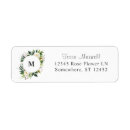 Search for rustic wreath return address labels Floral