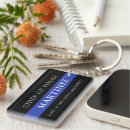 Search for police officer rectangular key rings Thin blue line