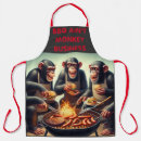 Search for funny monkey aprons Bbq