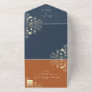 Search for terracotta and navy wedding invitations Modern