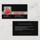 Search for fire safety business cards Sprinkler