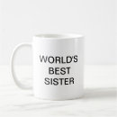 Search for worlds best sister mugs Birthday
