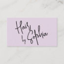 Search for pastel business cards Hair stylist