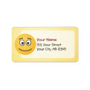 Search for smiling return address labels Yellow