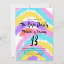 Search for tie dye party invitations Teen