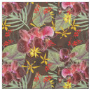Search for tropical flowers fabric Orchids