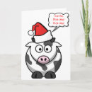 Search for cartoon cow christmas cards Funny