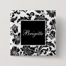 Search for white damask badges Black and white