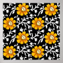Search for black floral pattern posters Flower