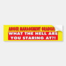 Search for manager bumper stickers Anger