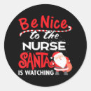 Search for nurse christmas stickers Santa