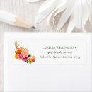 Search for yellow rose return address labels Bridal shower