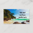 Search for getaway business cards Ocean