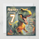 Search for t rex birthday invitations Boy