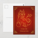 Search for chinese zodiac dragon postcards Chinese new year