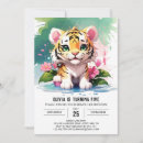 Search for big cat 5x7 invitations Watercolor