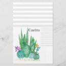 Search for cactus stationery paper Watercolor