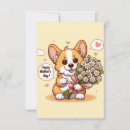 Search for cute cartoon corgi cards For her