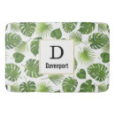 Search for green leaves bath mats Summer