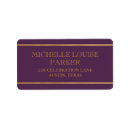 Search for purple graduation return address labels Elegant