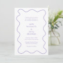 Search for simple lilac wedding invitations Modern