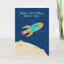Search for rocket ship birthday cards Moon