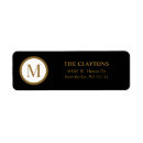 Search for name monogram return address labels Letter