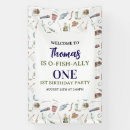 Search for birthday fishing banners Baby boy