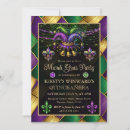 Search for mardi gras quinceanera invitations Purple