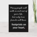 Search for happy footprint cards Friend