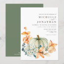 Search for pumpkin wedding invitations Flowers