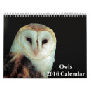 Search for owls calendars Nature