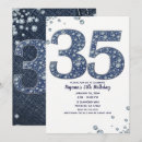 Search for modern 35th birthday invitations Country