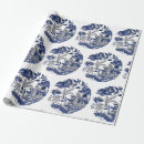 Search for blue willow wrapping paper Chinoiserie