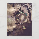 Search for witch cat postcards Fantasy