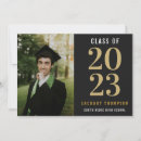 Search for class invitations Black and gold