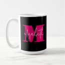 Search for calligraphy letter mugs Monogrammed