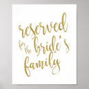 Search for reserved for brides family Gold