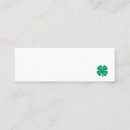 Search for lucky business cards Irish