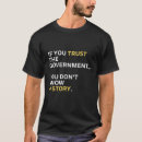 Search for trust the government tshirts Quote