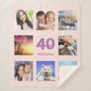 Search for 40th birthday blankets Rose gold