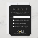 Search for reply wedding invitations Black