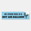 Search for balloon bumper stickers Hot air balloon