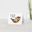 Search for otters in love cards Pun
