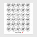 Search for ingredients stickers Black and white