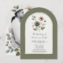 Search for pink watercolor wedding invitations Green