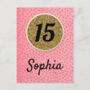 Search for 15th birthday postcards Pink