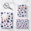 Search for american flag wrapping paper Red
